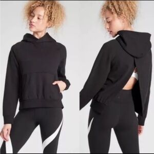 Athleta Black Moonrise Hoodie Sweatshirt Size XXS